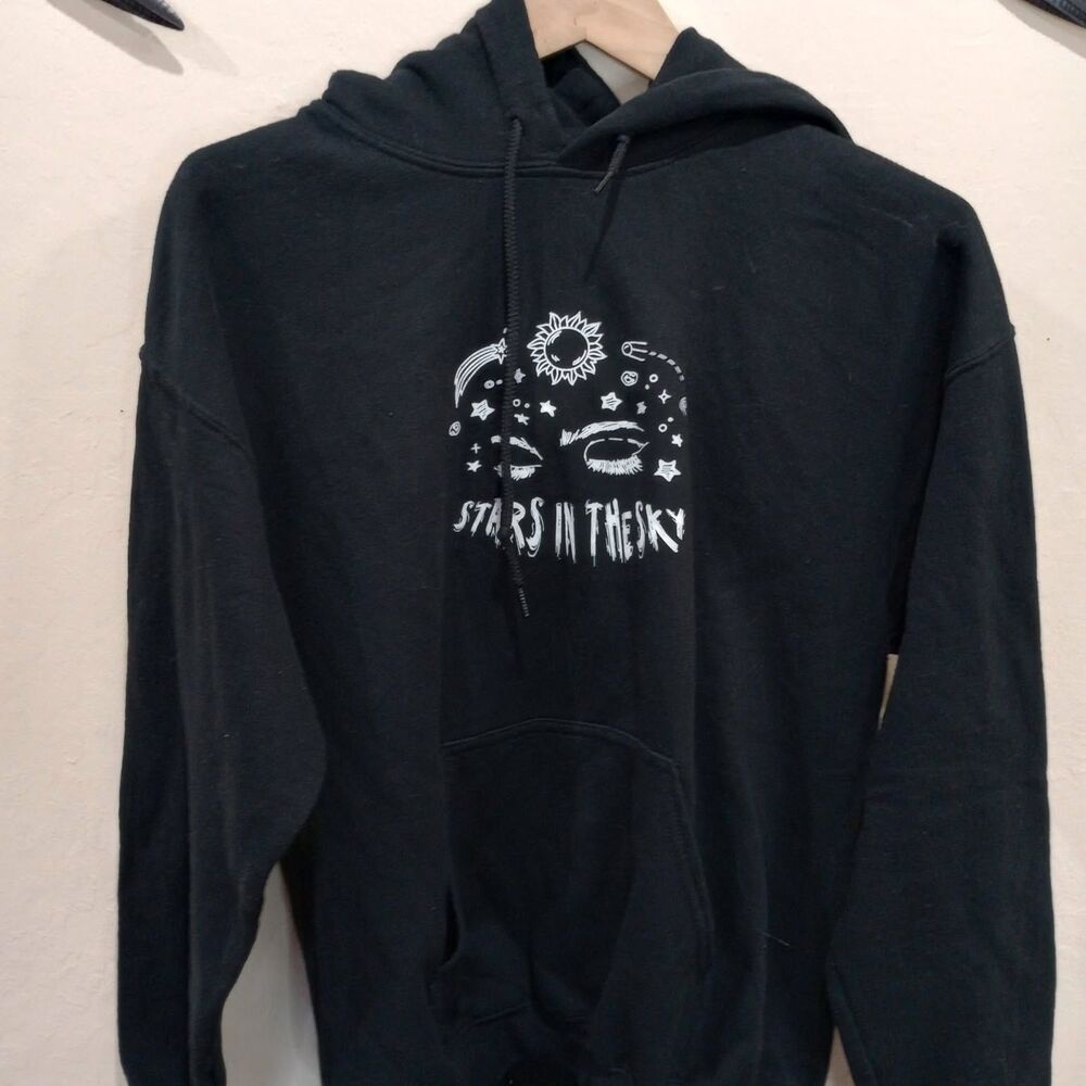 Truly Yours Stars in the Sky/Reasons To Live Black Knit Hoodie